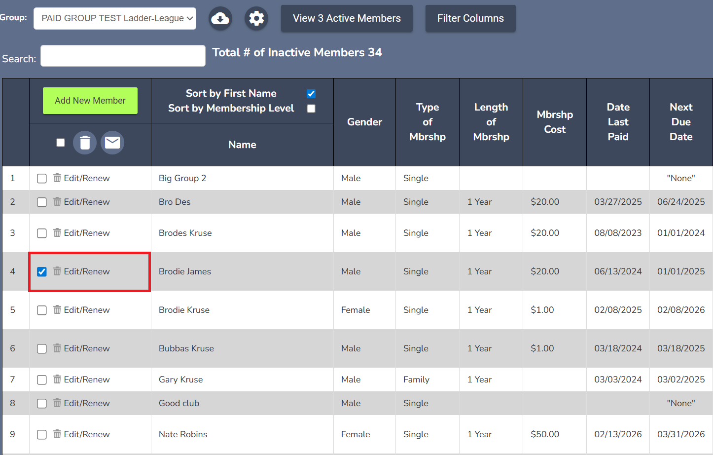 Recording cash or check membership due transactions – TrackitHub
